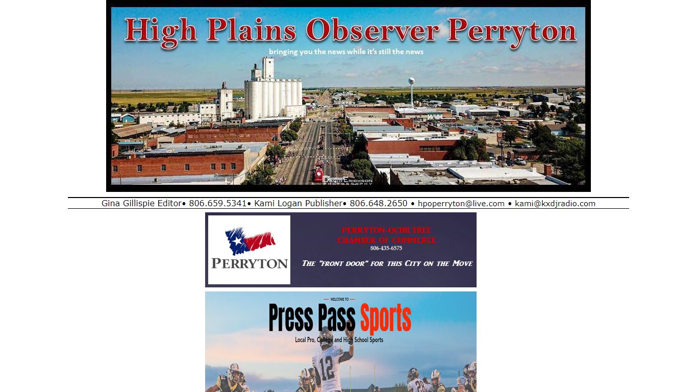Ochiltree County Jail Report - Perryton